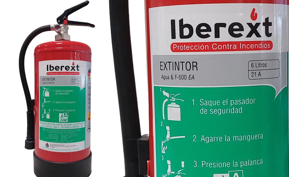 Extintores fuegos en baterías de litio Iberext