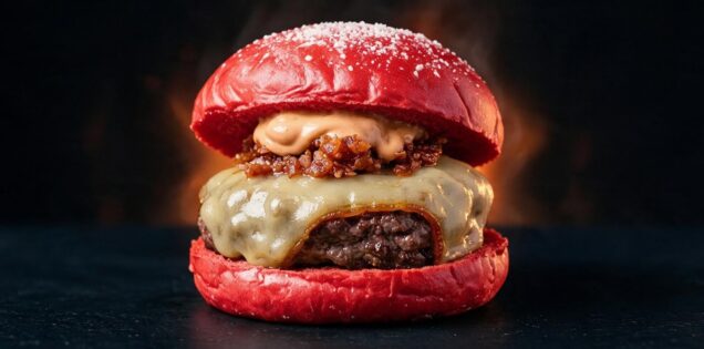 Fire Crunch burger by Iberext